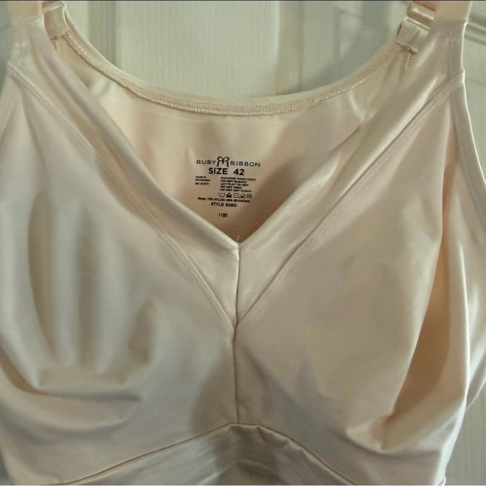 Ruby Ribbon Women's Soft Cream Bra